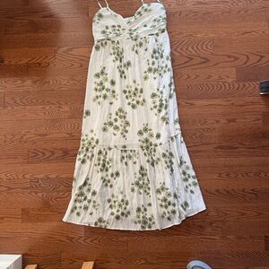 Abercrombie & Fitch Green Floral Maxi Dress
